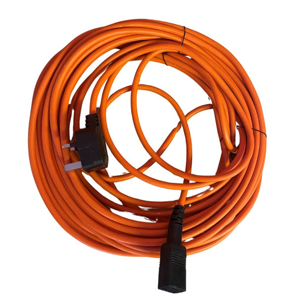 Genuine Truvox Orbis 15 Meter Orange Mains Cable UK Plug