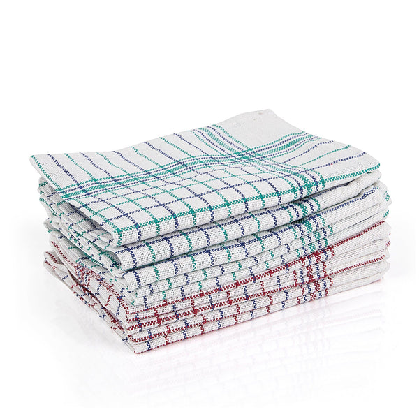 Tea Towel Caterer's Check 70x45cm - Assorted