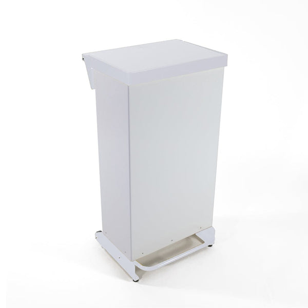 Fire Retardant Steel Bin Fixed Body 65 Litre - White