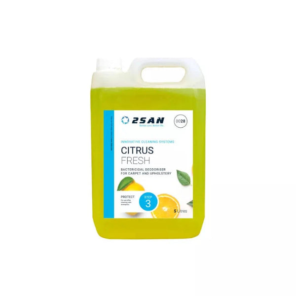 2San Cleaning Chemicals 2San Citrus Fresh - 5 Litres - Powerful Citrus Scent Deodoriser - Box of 2 0028-BOX - Buy Direct from Spare and Square