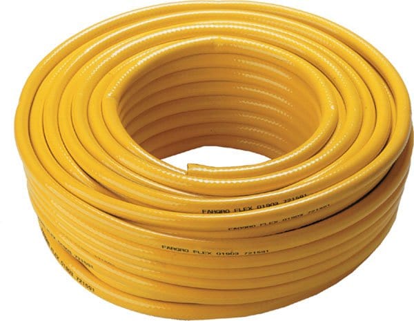 1/2" Extra Flex PVC Hose - Premium Braided Yellow PVC Hose 50m Coil