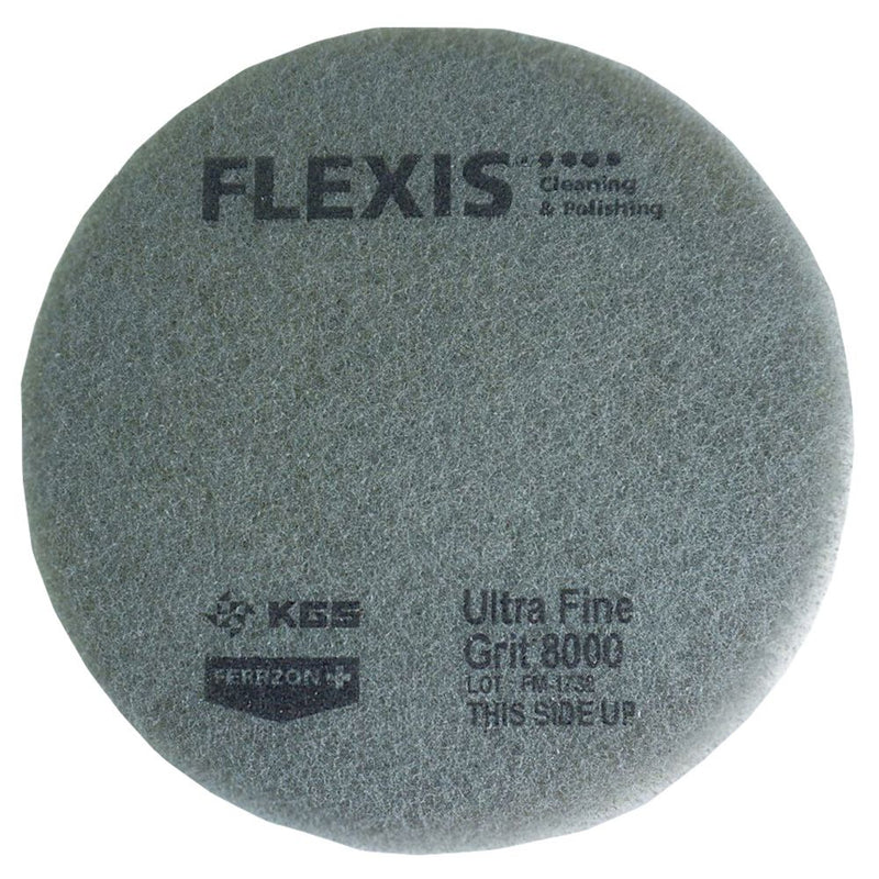 Flexis Ferrzon Diamond Floor Pads - Cream Ultra Fine 8000 - Pack of 2