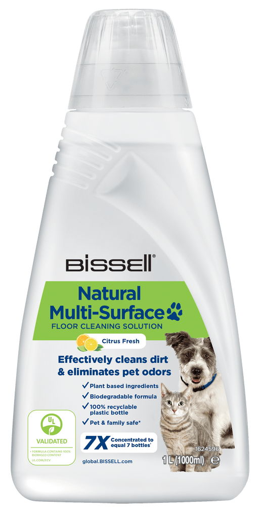 Bissell Cleaning Chemicals Bissell Natural Multi-Surface Pet Floor Cleaning Solution - 1 Litre 3122 - Buy Direct from Spare and Square