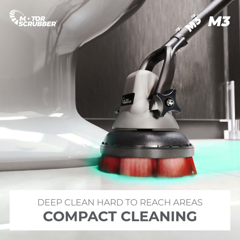 Motor Scrubber Scrubber Dryer MotorScrubber M3M - Portable, Powerful, Commercial Scrubber For Hard To Clean Areas - 70cm - 140cm Handle M3M - Buy Direct from Spare and Square