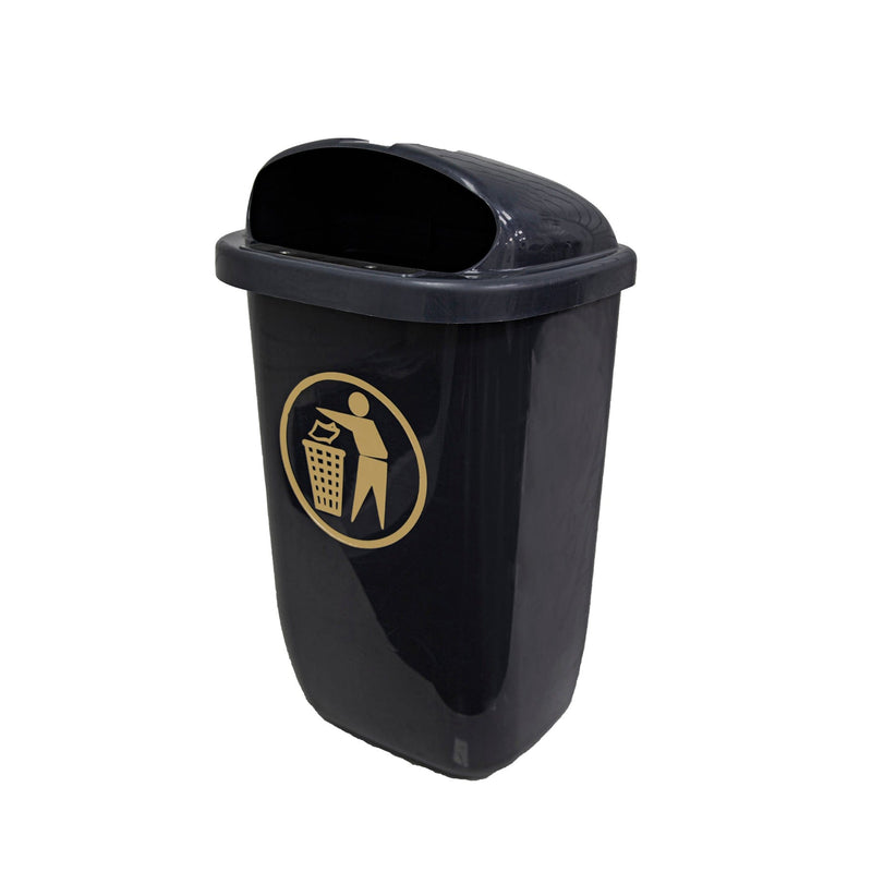 Robert Scott Bin 50L Recycled Wall Mounted Litter Bin 105003 - Buy Direct from Spare and Square