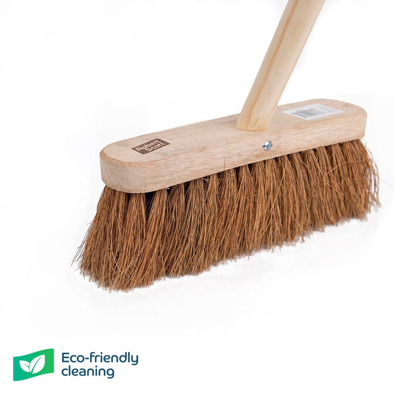 Robert Scott Brooms 10" Wooden Broom Bristles & 47" Handle - Buy Direct from Spare and Square