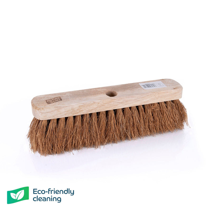 Robert Scott Brooms 11.5" Flat Wooden Broom Head Only - Box of 12 - Buy Direct from Spare and Square