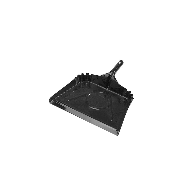 Robert Scott Dustpan Black Extra Wide Steel Dustpan 41x40x9cm - Box of 6 5013174094800 102938-Black - Buy Direct from Spare and Square