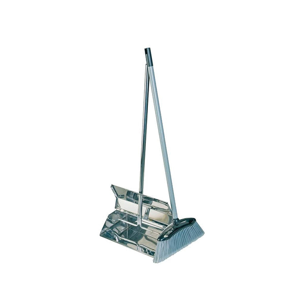 Robert Scott Dustpan Sets Stainless Steel Lobby Dustpan & Brush 101058 - Buy Direct from Spare and Square