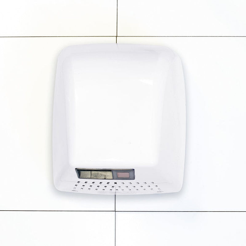 Robert Scott Hand Dryer White White Steel Hand Dryer 100023-White - Buy Direct from Spare and Square