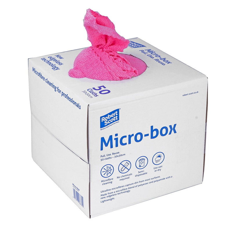 Robert Scott Microfibre Cloth Micro-box Microfibre Cloth - Box of 400 - Buy Direct from Spare and Square