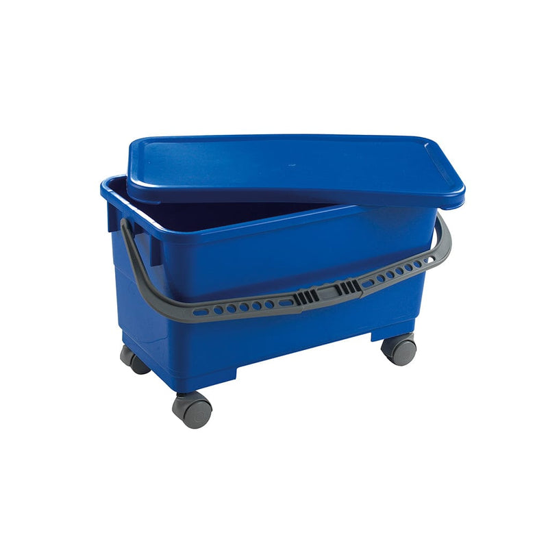 Robert Scott Window Cleaning Equipment 24L Window Cleaning Bucket with Lid & Castors - Box of 5 5013174076837 101300 - Buy Direct from Spare and Square