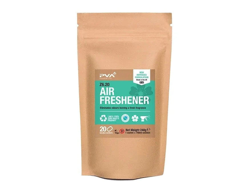 PVA Hygiene Cleaning Chemicals PVA Air Freshener Fresh Scent - Trigger Bottle Sachets - Pack of 20 5060502480323 B6:20 - Buy Direct from Spare and Square